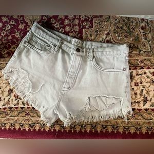 Sage Green Cutoff Short Shorts